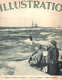 L'Illustration n° 4907 . 20 Mars 1937 : M. Mussolini Passant En Revue La Flotte Italienne Au Larg...