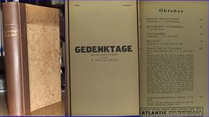 Gedenktage 1930, 1. Halbjahr bis 1932, 2. Halbjahr. Komplett mit 6 Halbjahresheften. [ später: Ge...