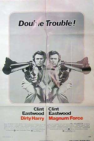 Dirty Harry/ Magnum Force - Original One Sheet Double Feature Movie Poster (1975)
