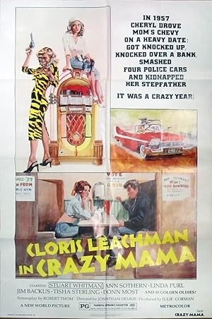 Crazy Mama - Original Folded One Sheet Movie Poster(1975)