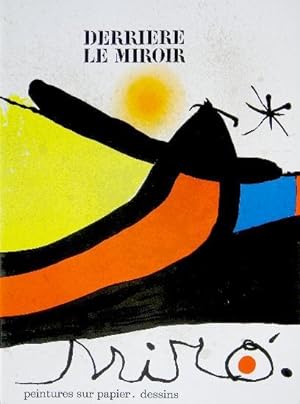 Derrière Le Miroir N° 193 - 194. Miro Peintures sur papier, dessins.