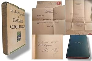 Autobiography of Calvin Coolidge [Inscribed]