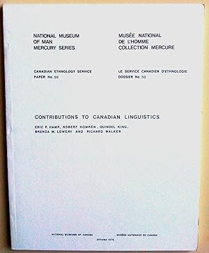 Contributions to Canadian Linguistics