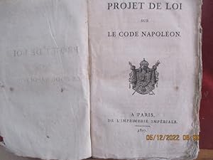 Projet de Loi sur le Code Napoléon - séance du 22 Août 1807