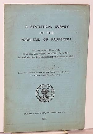 A Statistical survey of the problems of pauperism