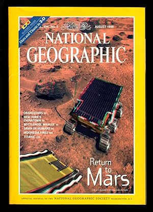 The National Geographic Magazine / August, 1998. With 3-D Glasses Attached. Return to Mars; Orang...