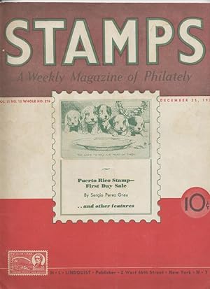Stamps: a Weekly Magazine of Philately, Volume 21, No. 13, Whole No. 276; December 25, 1937