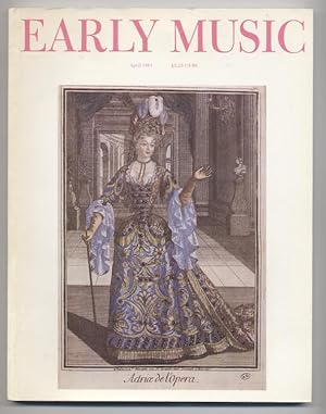 Early Music magazine, Volume 9, No. 2, April 1981 (Vocal Issue)