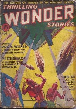 THRILLING WONDER Stories: August, Aug. 1938