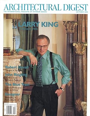 ARCHITECTURAL DIGEST : Larry King in Berverly Hills : October 2002 ; Vol 59, No 10