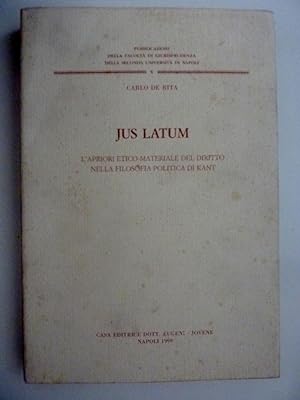 "Pubblicazioni della Facoltà di Giurisprudenza della Seconda Univesità di Napoli,V - JUS LATINUM ...
