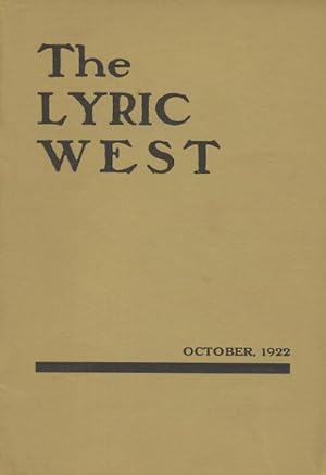 The Lyric West, Volume 2, Number 6 (October 1922) (contains "Chant of Autumn" by Clark Ashton Smith)