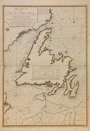 Carte Reduite de l'Ile de Terre-Neuve