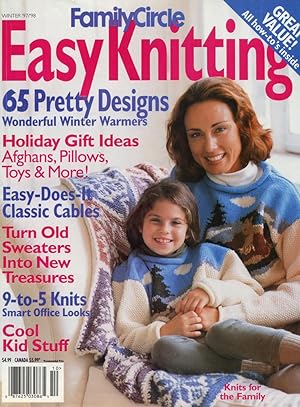 FAMILY CIRCLE EASY KNITTING : WINTER WARMERS : 65 Designs : Winter 1997/1998