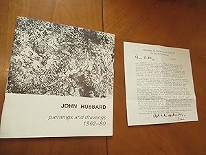 John Hubbard: Paintings And Drawings 1962-80 [1962 - 1980] With Long Signed Letter