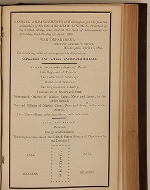 1865 General Orders, Including Many Regarding Lincolns Assassination