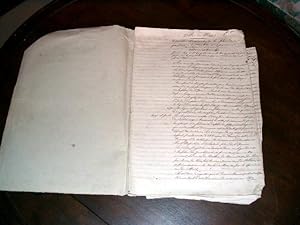 Une pièce manuscrite de 16 pages observations produite à lenquête des 19, 20 et 21 janvier 1846 ...