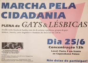 Marcha pela cidadania plena de gays & lésbicas [poster]