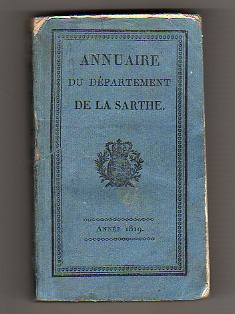 Annuaire du Département de la Sarthe, pour l'Année 1819.
