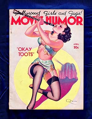 Movie Humor - April, 1937 Issue. George Quintana Good Girl Cover art, "Okay Toots"