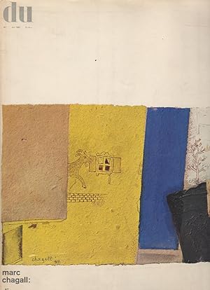 Du 257 (Juli 1962); contains Marc Chagall : Die Russischen Jahre, cover and 50-page portfolio
