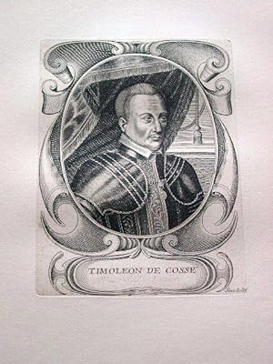 Gravure sur cuivre sur papier vergé représentant Timoléon de COSSE connu sous le nom de Comte de ...
