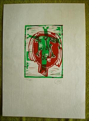 PARSIFAL - MÄNNER OHNE FRAUEN: Men without Women (SIGNED by Markus Lupertz: original woodcut/print)