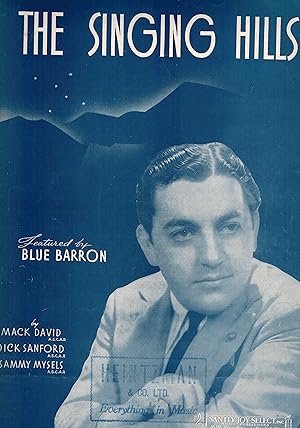 The Singing Hills - Vintage Sheet Music - Blue Barron Harry Freidman Cover