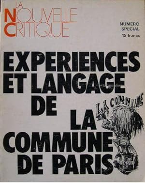 Expériences et langage de la Commune de Paris.