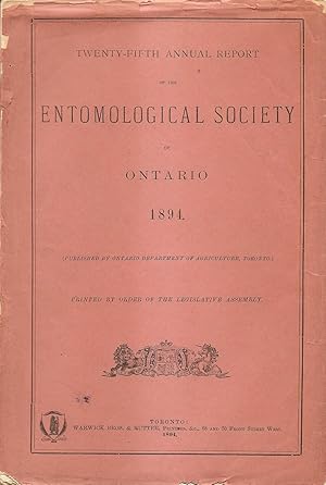 Twenty-Fifth Annual Report of the Entomological Society of Ontario 1894