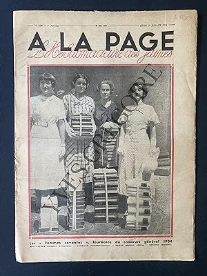 A LA PAGE-N°226-19 JUILLET 1934