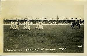 Parade at Dewey Roundup 1923. (numbered 114)