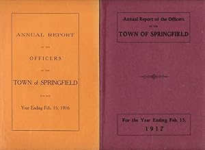 ANNUAL REPORT OF THE OFFICERS OF THE TOWN OF SPRINGFIELD N.H. (4 BOOKLETS, 1916, 1917, 1918 & 1920