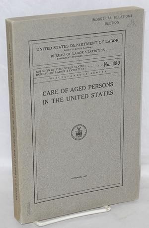 Care of aged persons in the United States