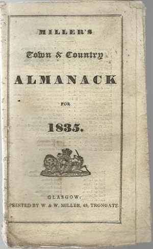 Miller's Town and Country Almanack for 1835.
