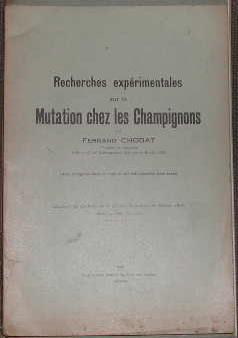 Recherches expérimentale sur la mutation chez les champignons.