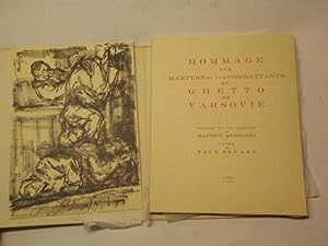 Hommage aux martyrs et aux combattants du Ghetto de Varsovie. Trente et un dessins de Maurice Men...