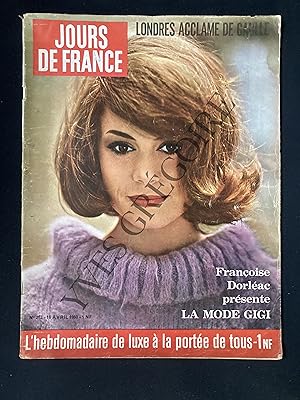 JOURS DE FRANCE-N°283-16 AVRIL 1960-FRANCOISE DORLEAC