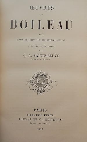 OEUVRES DE BOILEAU