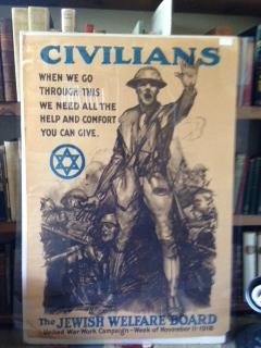 Original World War I Era Poster - The Jewish Welfare Board