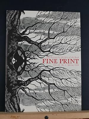Fine Print: A Review for the Arts of the Book, Spring 1990; Vol 16, #1