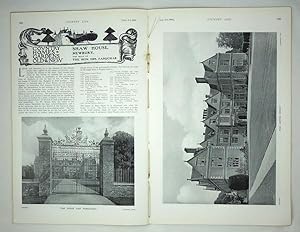 Original Issue of Country Life Magazine Dated September 3rd 1910, with a Main Feature on Shaw Hou...