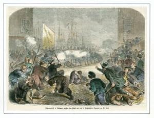 Zusammenstoss in Baltimore zwisschen dem pobl und dem 6. Massachusetts Regiment am 19 April (Conf...