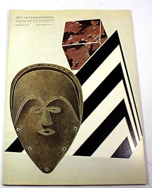 Art International Magazine/The Lugano Review, Volume XV/9, November 20, 1971
