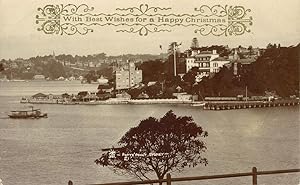 Potts Point, Sydney, real photograph printed as a Christmas card
