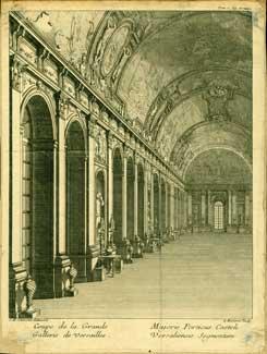 Coupe de la Grande Gallerie de Versailles. Majoris Porticus Casteli Versaliensis Segmentum.