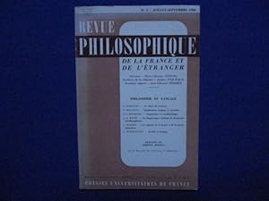 Revue Philosophique. De la France à l'Etranger