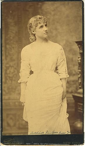 Large real photograph portrait of British actress Adelaide Neilson as Juliet