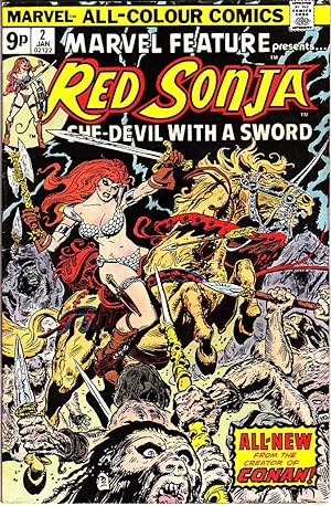 RED SONJA: Volume 1, No 2. Jan 1976 (Comic)