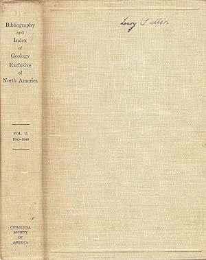 BIBLIOGRAPHY AND INDEX OF GEOLOGY EXCLUSIVE OF NORTH AMERICA. VOLUME 11. 1945-1946.